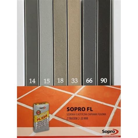 Эластичная фуга Sopro FL для швов от 2 до 30 мм, 25 кг (Цветовая гамма ...