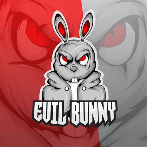 Premium Vector Rabbit Gaming Mascot Logo Design Template