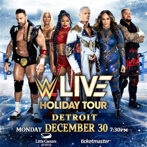 Wwe Brings Live Holiday Tour To Little Caesars Arena On December 30