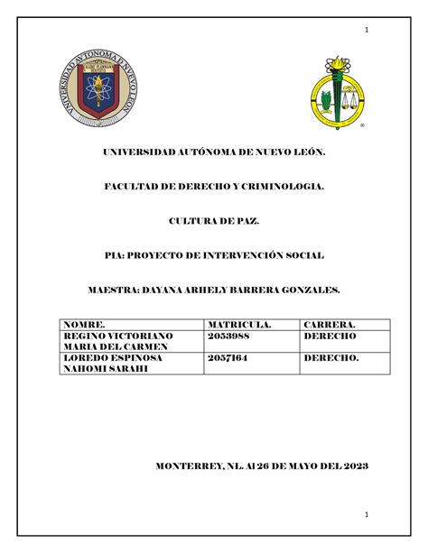 PIA Equipo 1 CPAZ Espero y les sirva UNIVERSIDAD AUTÓNOMA DE NUEVO