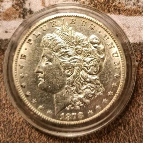 1878 CC MORGAN SILVER DOLLAR HI GRADE GENUINE U S MINT RARE KEY COIN