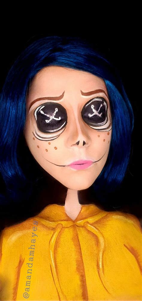 Coraline Coraline Makeup Halloween Makeup Inspiration Halloween Makeup