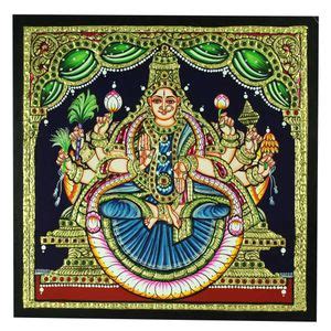 Ashtalakshmi Embossed Tanjore painting