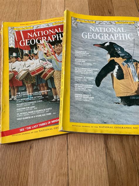 Vintage National Geographic Magazines A Year Of National Geographics