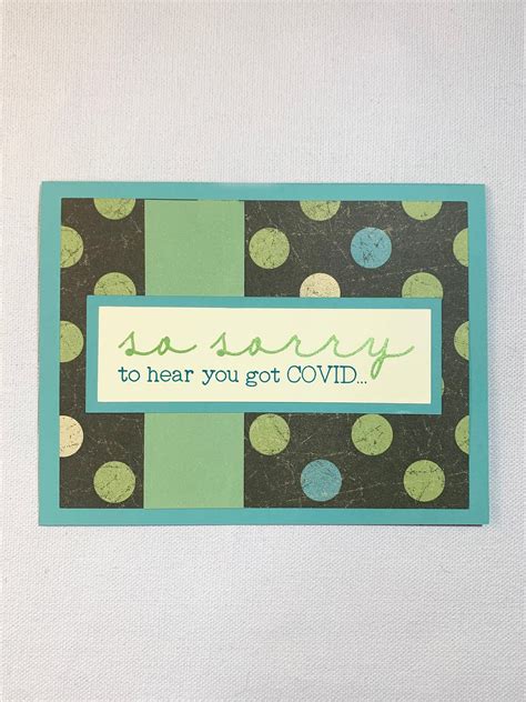 Get Well COVID Card Sorry to Hear You Got COVID Card | Etsy