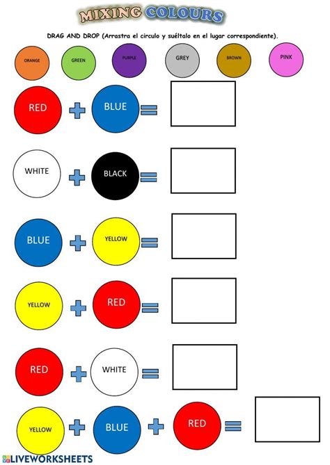 Free Color Mixing Worksheet Download Free Color Mixing Worksheet Png