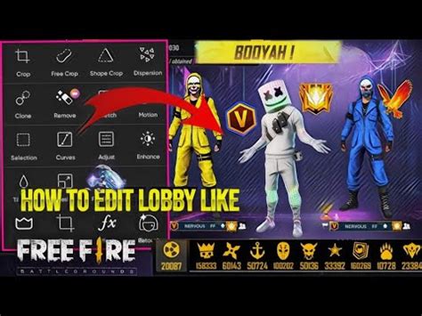 Free Fire Lobby Editing Picsart Tutorial Picsart Photo Editing