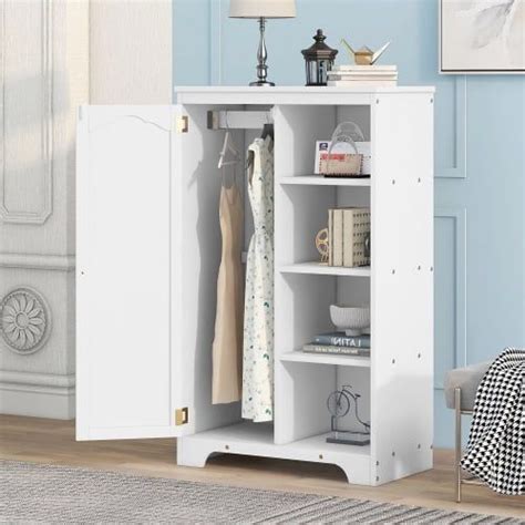 15 Inspirations White Wood Wardrobes With Drawers