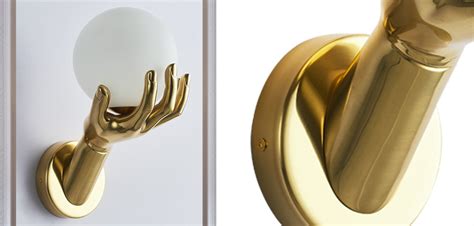 Настенный светильник Золотая рука Gold Hand Wall lamp по цене 32 500 ...