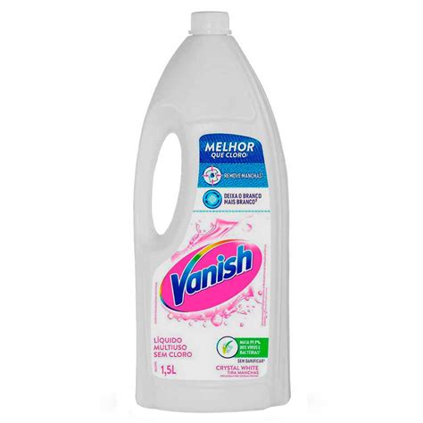 Produto Para Roupas Brancas - Tira Manchas Vanish Líquido Crystal White para roupas brancas 1,5L ...