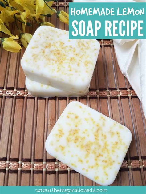 Homemade Lemon Soap Recipe Soap Recipes Easy Soap Recipes Lemon Soap