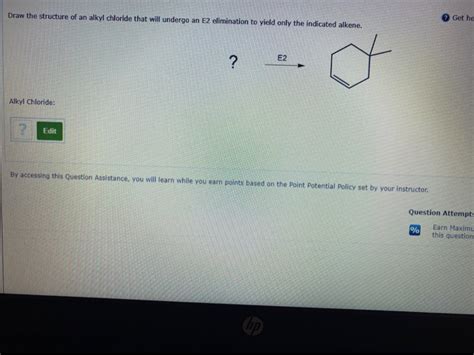 Solved Draw the structure of an alkyl chloride that will | Chegg.com