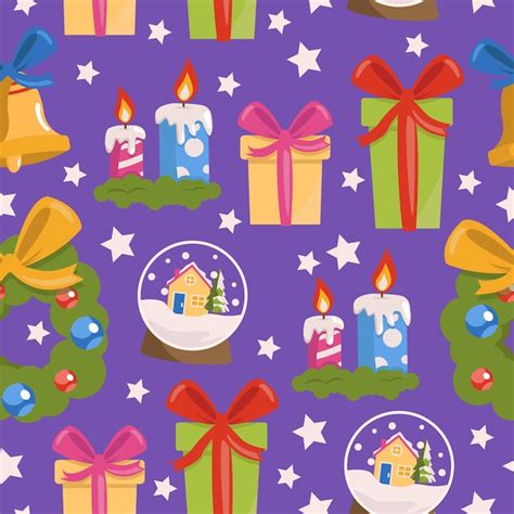 Premium Vector Christmas Or New Year Seamless Pattern Ts Snow