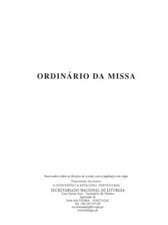 Ordin Rio Da Missa Liturgia Ordin Rio Da Missa Liturgia Pdf