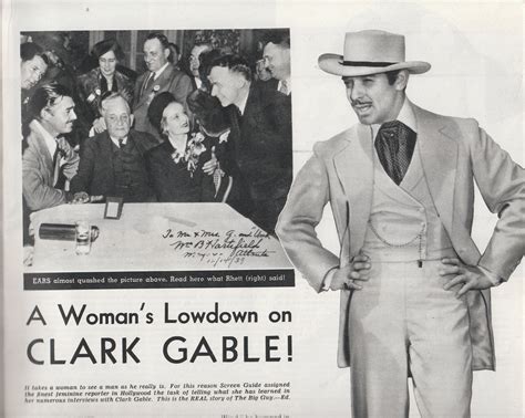 1940 A Womans Lowdown On Clark Gable Dear Mr Gable