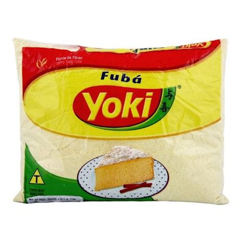 Fine Cornmeal Yoki 35 3 Oz Fubá Mimoso Yoki 1Kg PACK OF 02