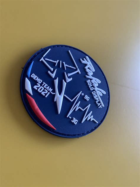 Patch Rond Pvc Bleu Association Rafale Solo Display