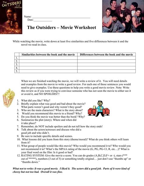 Learning Links Inc Answer Keys The Outsiders 7