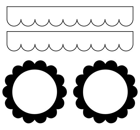 Scallop Template 10 Free Pdf Printables Printablee