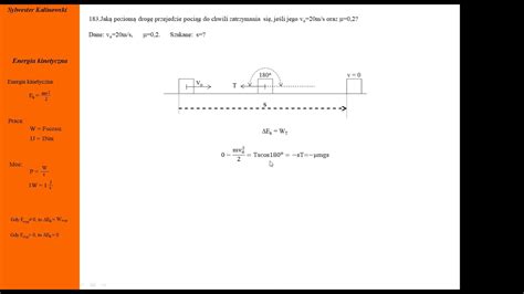 Fizyka Kurs Maturalny Zasada Zachowania Energii Zadanie Nr
