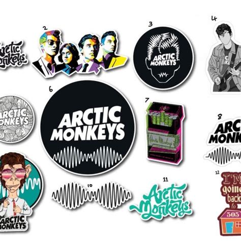 New Pack Arctic Monkeys 11 Stickers Alex Turner Concert Etsy