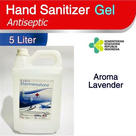 Jual Hand Sanitizer Gel 5 Liter Alkohol 70 Standart WHO Banyak Pilihan