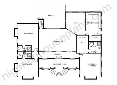 4 Bedroom Bungalow Floor Plan Design | Floor Roma