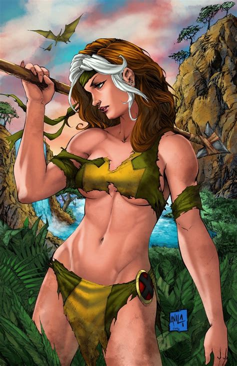 Savage Land Rogue Print By Hanzozuken Etsy