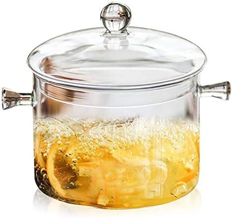 Jucoan L Oz Glass Saucepan With Cover Heat Resistant Glass Simmer