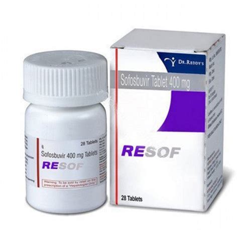 Resof Sofosbuvir 400 Mg Tablets At Rs 6100 Bottle Ahmedabad ID