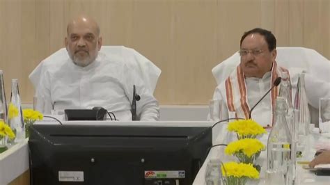 Assam Home Minister Amit Shah Jp Nadda Attend Bjp Core Committee