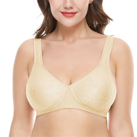 Wingslove Womens Plus Size Full Coverage Bra Wirefree Non Padded Support Bra 44b