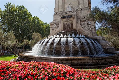 Madrid - fountain and Cervantes Monument at Plaza Espana | Fountain ...