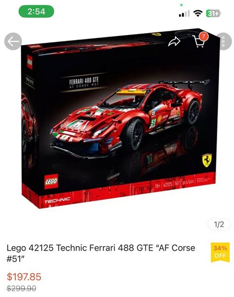 Lego Ferrari 488 GTE, Hobbies & Toys, Toys & Games on Carousell