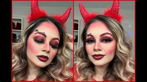 Maquillaje De Diabla Halloween Youtube