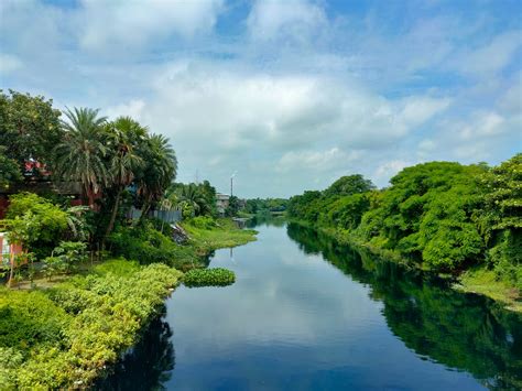 Landscape with Lush Greenery on River Banks · Free Stock Photo