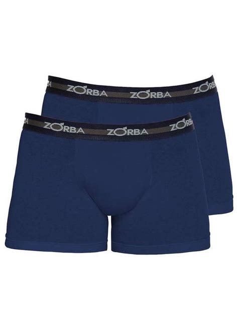 Kit Cuecas Boxer Zorba Marinho Meias Sao Jorge