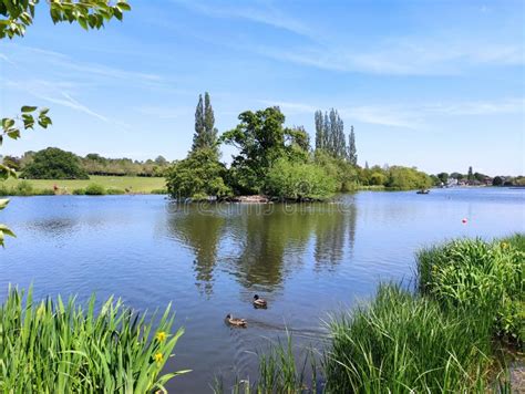 The Beautiful Lake And Trees In Danson Park At Bexleyheath Uk Stock