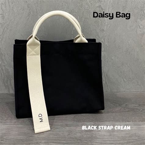 Jual Daisy Bag Tas Kanvas Waterproof Free Custom Nama Gambar Tas