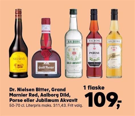 Dr Nielsen Bitter Grand Marnier Rød Aalborg Dild Porse eller