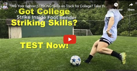 Are Your Soccer STRIKING Skills on Track for College? Take the Test