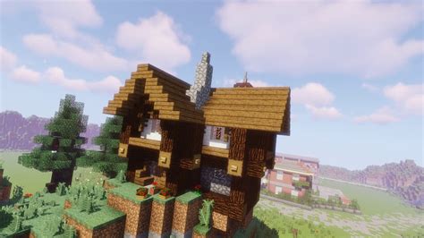 Small Spruce House In Minecraft First Building Timelapse YouTube