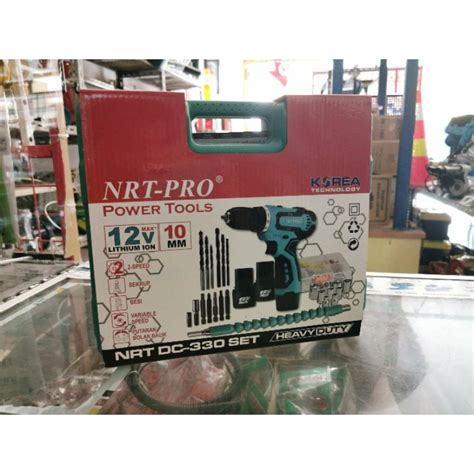 Jual Mesin Bor Cordless 10mm Nrt Pro Dc 330 Set Nrt Pro Dc330 Set 10