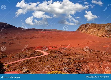 Piton De La Fournaise Volcano, Reunion Island, France Stock Image - Image of piton, volcano ...