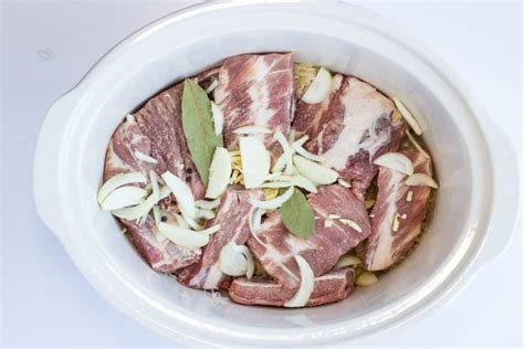 Slow Cooker Ribs and Sauerkraut - Keto Cooking Wins Main Dish