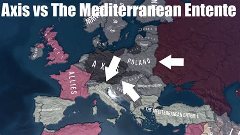 Axis Vs Mediterranean Entente Hoi4 Timelapse YouTube