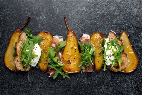 Honey Caramelized Pear Burrata And Arugula Salad — Simple French Cooking