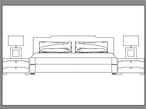 Bed In Autocad Download Cad Free 6575 Kb Bibliocad