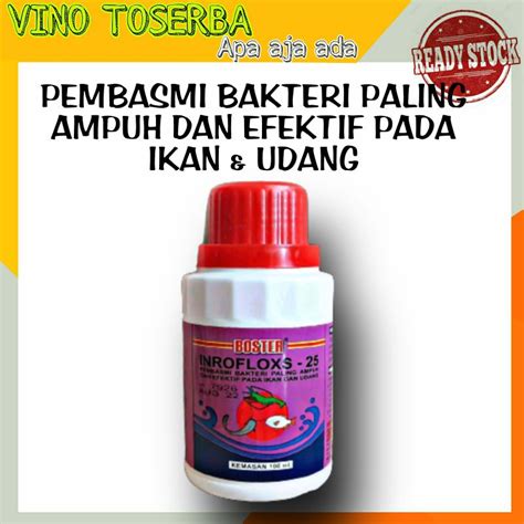 Jual BOSTER INROFLOXS 25 OBAT ANTI BIOTIK IKAN BOSTER INROFLOXS 100ML