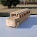 Wooden School Bus Toy, Wooden Toy School Bus, Original Wooden School ...